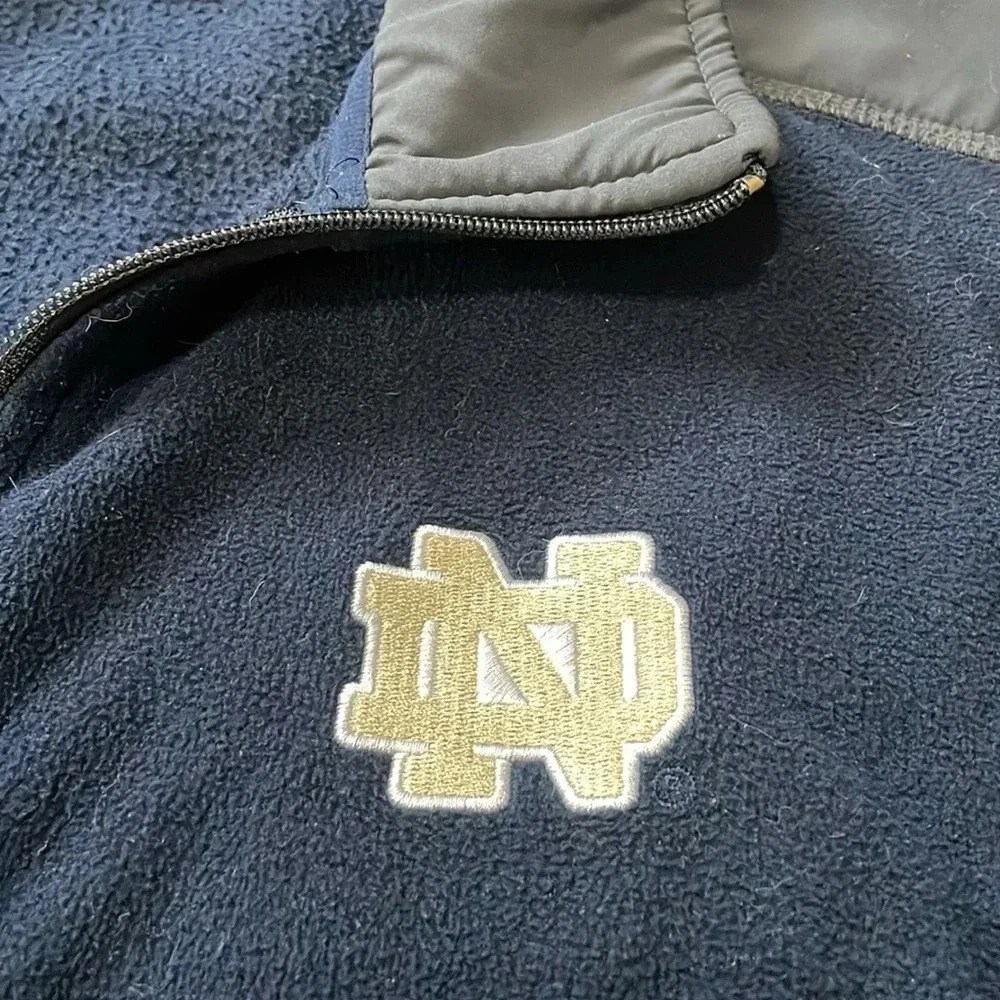 Notre Dame Fighting Irish Colosseum full zip jacket Logo Navy Men’s size M - Picture 5 of 13